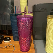 Load image into Gallery viewer, Starbucks Jeweled Purple Taffy 2023 Valentine's Day Tumbler Venti 24 oz
