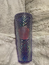 Load image into Gallery viewer, Starbucks 2022 Holiday Jewel Venti 24oz Tumbler with Straw (White) Starbucks Holiday 2022
