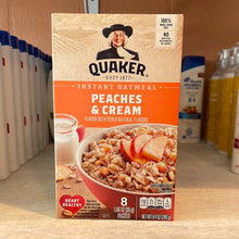 Load image into Gallery viewer, Quaker Instant Oatmeal Peaches &amp; Cream
