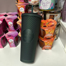 Load image into Gallery viewer, Starbucks Dark Green Jelly Studded Tumbler 24oz Venti
