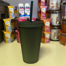गैलरी व्यूवर में इमेज लोड करें, Starbucks 2022 Dark Green Jelly Studded Tumbler 16oz Grande
