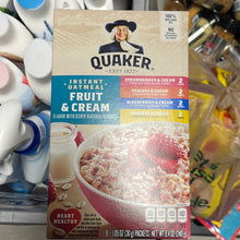 將圖片載入圖庫檢視器 Quaker Instant Oatmeal Fruit &amp; Cream Variety Pack
