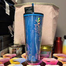 Load image into Gallery viewer, Starbucks 2021 Christmas Holiday Siren Mermaid Blue Plastic Color Change Tumbler 24oz
