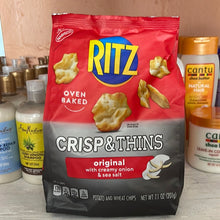 Load image into Gallery viewer, Ritz Crisp &amp; Thins Original w/creamy Onion &amp; Sea Salt
