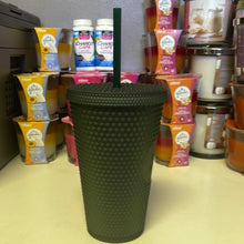 गैलरी व्यूवर में इमेज लोड करें, Starbucks 2022 Dark Green Jelly Studded Tumbler 16oz Grande

