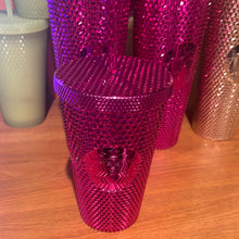Load image into Gallery viewer, Starbucks Sangria Studded Tumbler 2022 Fall Winter Holiday Bling (16 oz Grande)
