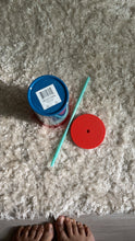 Load image into Gallery viewer, Starbucks 2021 Summer Collection: Red Turquoise and Blue Watercolor Venti Tumbler
