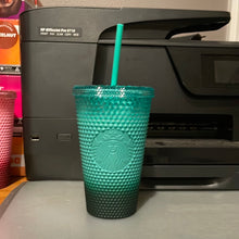Load image into Gallery viewer, Starbucks Green Gradient Studded Tumbler Fall Winter Holiday 2022 (16 oz - Grande)
