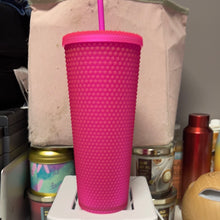 이미지를 갤러리 뷰어에 로드 , Starbucks Summer 2021 Limited Edition Hot Pink Studded Tumbler 24 ounce

